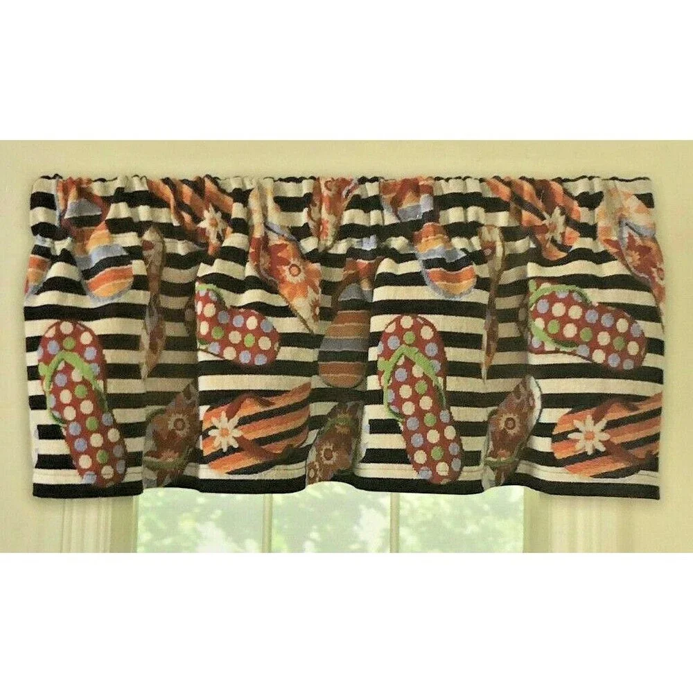 Flip Flop Tapestry Window Valance 54x15